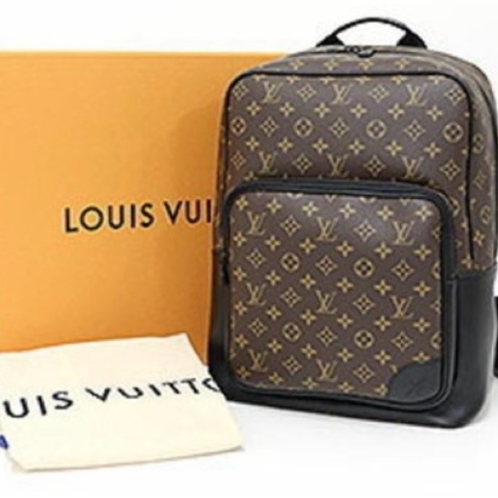 Louis Vuitton Macassar Dean Brown / Black Monogram Unisex Backpack